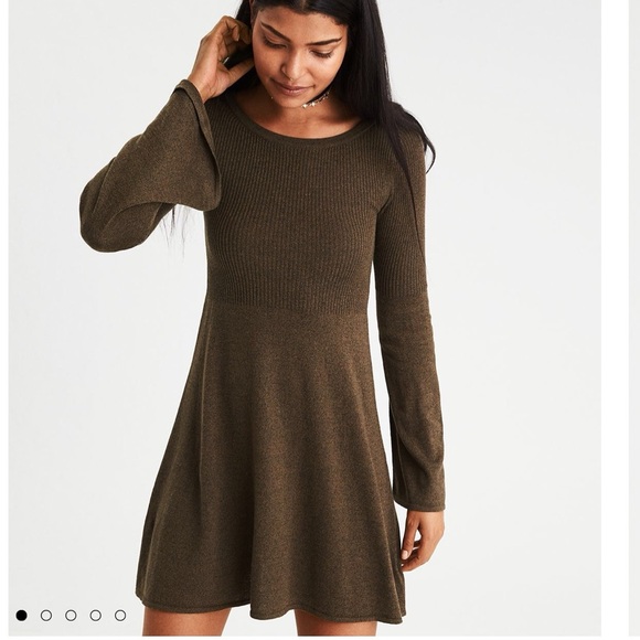 New American Eagle Ahh-Mazingly Soft Bell Sleeve Sweater Dress - XXLarge - Boho - Picture 3 of 6